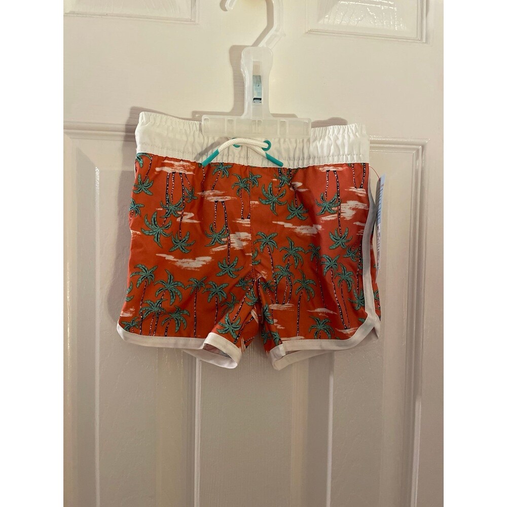 Cat & Jack infant 12mon swim shorts floral NWT